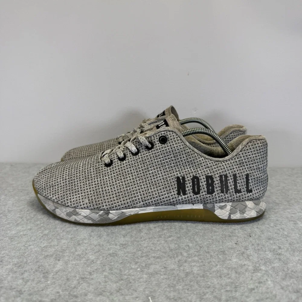 NOBULL Shoes Mens Size 8.5 SuperFabric Low Top Grey CrossFit Workout Sneakers - Picture 1 of 10